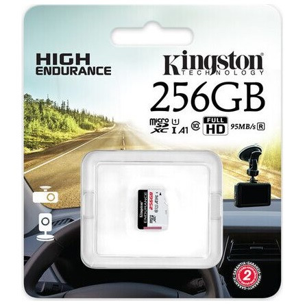 Kingston 256GB High-Endurance UHS-1 U1 V10 A1 microSDXC memóriakártya