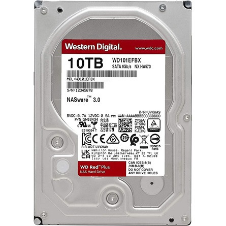 Western Digital Red Plus 10TB 7200rpm 256MB SATA3 3,5" HDD (Recertified!)