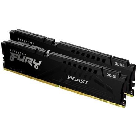 Kingston FURY Beast 16GB 5200MT/s DDR5 memória Non-ECC Unbuffered CL40 Kit of 2 fekete